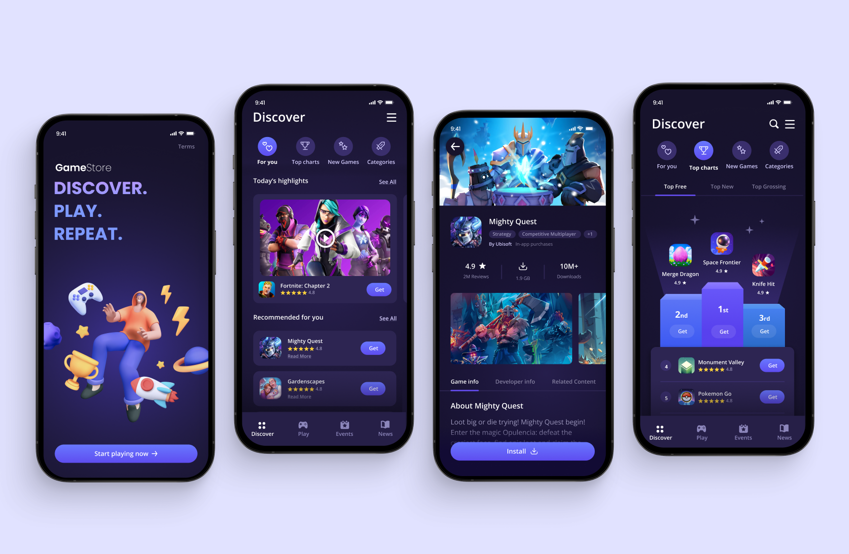 GameStore mobile work